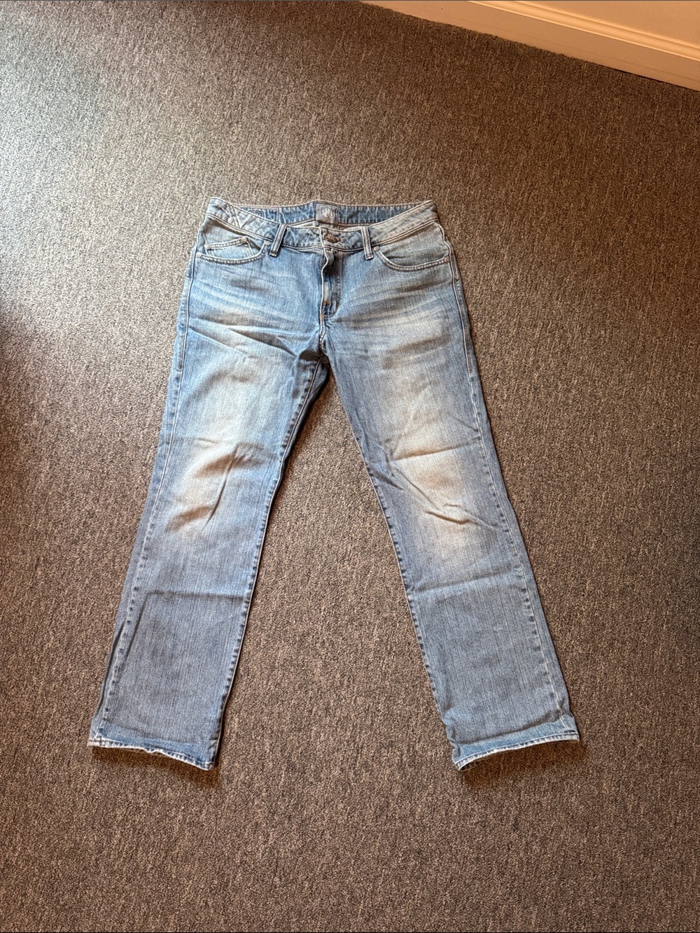 Rock & Republic Men's Washed Blue Straight Jeans